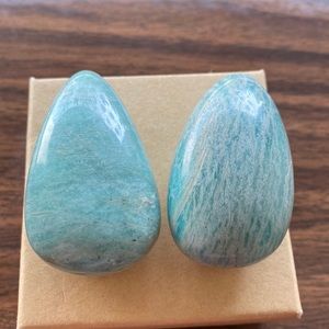 Amazonite teardrops